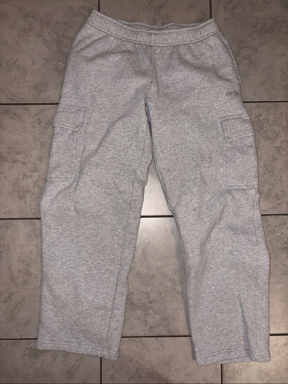 Aritzia Light Gray Sweatfleece Joggers